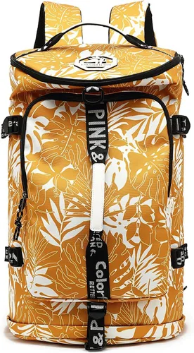 Miniatura 22 de mochila de gimnasio con compartimento para zapatos, bolsa de lucha con 4 tipos de método de espalda, impermeable para deportes, caminata y portátil
