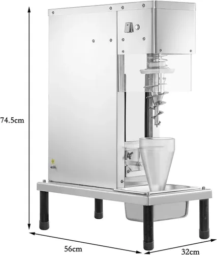 Miniatura 2 de Máquina para hacer helados Máquina de helado comercial de acero inoxidable Máquina de mezcla de yogur congelado Refrigerador Hacer equipo de batido