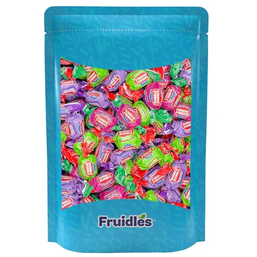Miniatura 4 de Fruidles Bolas de goma de mascar de doble burbuja con sabor a frutas originales y mixtas, golosinas de bufé de caramelos, parve certificado Kosher
