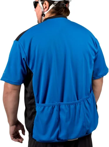 Miniatura 2 de Big Mans Colossal Ciclismo Big Guy Bike Jersey con bolsillos traseros y tejido absorbente fabricado en Estados Unidos