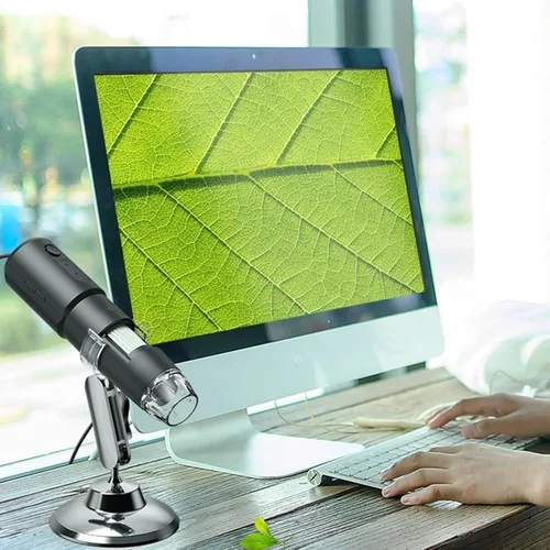 Miniatura 6 de Microscopio portátil, USB 50X a 1000X Microscopio electrónico Microscopio Digital, Lupa de microscopio giratorio de 360 grados, Microscopio
