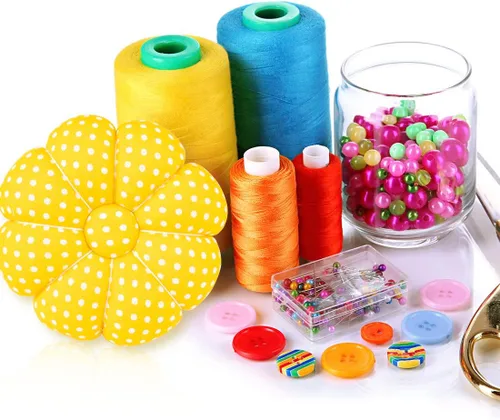Miniatura 4 de Rolybag Cojines de muñeca con correa elástica, aguja de calabaza para costura, alfileres para costura o manualidades (amarillo)