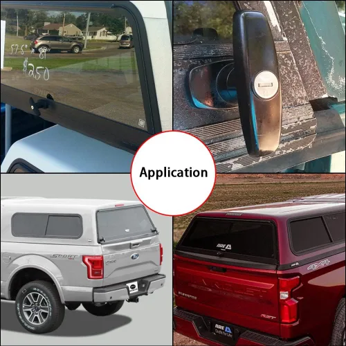 Miniatura 6 de Mango en T con Cerradura para Tapa de Camioneta Pickup Carcasa de Camper - con 2 Llaves para la Mayoría de Marcas de Tapas de Camionetas, Toppers