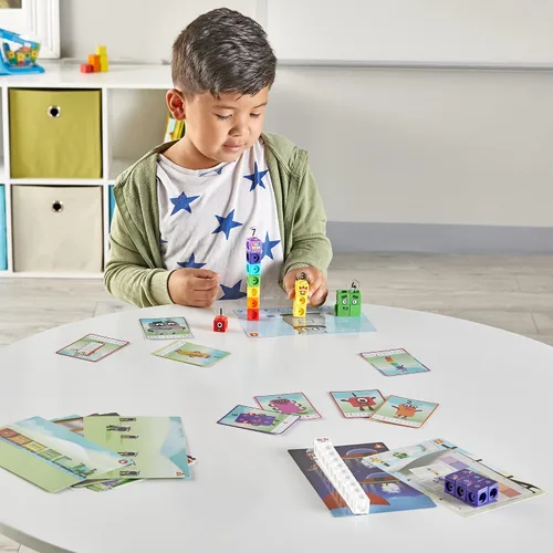 Miniatura 8 de hand2mind MathLink Cubes Numberblocks Juego de Actividades 1-10, 30 Actividades de Aprendizaje Preescolar, Bloques de Conteo, Cubos de Enlace