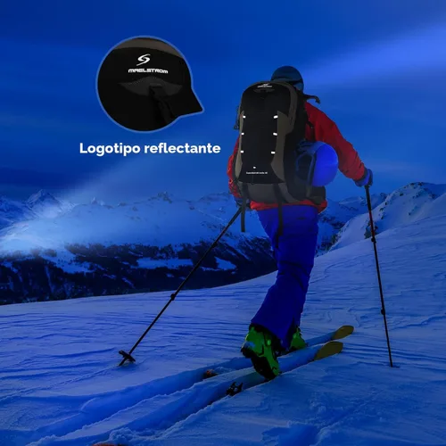 Miniatura 6 de Mochila de senderismo Maelstrom, mochila de camping, mochila de senderismo impermeable de 40 l con cubierta para la lluvia, mochila de viaje ligera