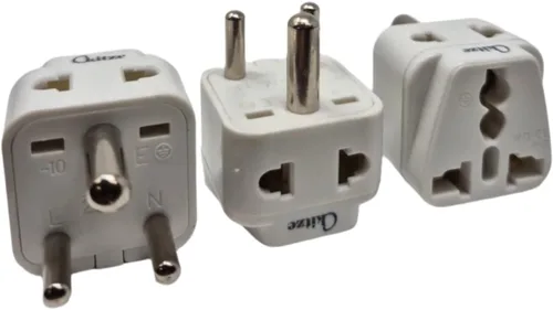 Miniatura 23 de Adaptador de enchufe de alimentación universal de 2 entradas, paquete de 3 unidades, tipo B, certificado CE para teléfonos móviles, portátiles