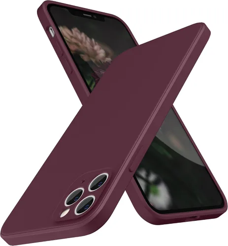 Miniatura 24 de SURPHY Funda de diseño para iPhone 11 Pro Max con protección para cámara, diseño de borde recto, silicona líquida delgada, piedra