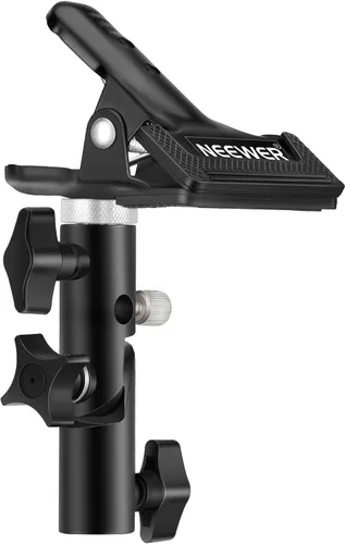 Miniatura 8 de NEEWER Soporte de abrazadera de metal resistente para estudio fotográfico con accesorio de soporte de luz de 5/8 pulgadas para reflector