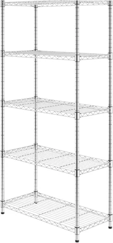 Miniatura 8 de SafeRacks - Estantes de almacenamiento certificados NSF, zinc, unidad de alambre de acero resistente con pies ajustables, estante para garaje