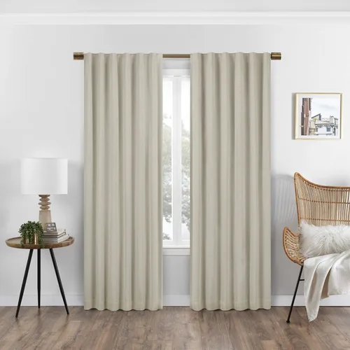 Miniatura 8 de ECLIPSE Absolute Zero Nora - Cortinas opacas con aislamiento térmico y bolsillo para cortinero, para dormitorio, panel individual, 50 x 108
