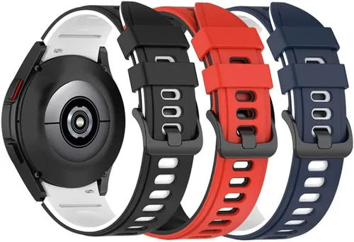 Miniatura 20 de Senter Correa de repuesto de goma suave de liberación rápida para Samsung Galaxy Watch4 de 40/1.732 in, Watch4 Classic de 1.654 in/1.811 in Smart