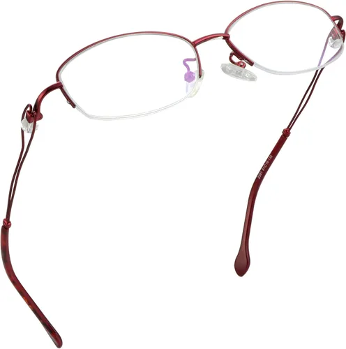 Miniatura 6 de LifeArt Gafas de lectura sin montura de aleación, gafas de bloqueo de luz azul, antirreflejos, púrpura (2339_purple)