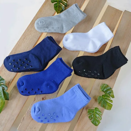 Miniatura 3 de 12 pares de calcetines antideslizantes para niños pequeños y niñas