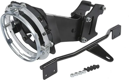 Miniatura 4 de TCT-MOTORPARTS 7" Cobertura de carenado delantero superior, parabrisas, faro con kits de montaje para Harley Dyna Street Bob, Low Rider, FXR