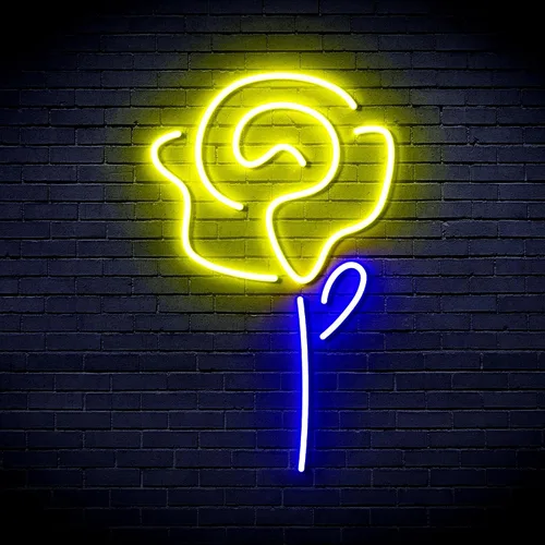 Miniatura 25 de ADVPRO Rose Flower Women Room Decor Flex Silicona LED Neon Sign Verde y Rosa st16s32-fnu0034-gk Verde & Rosa