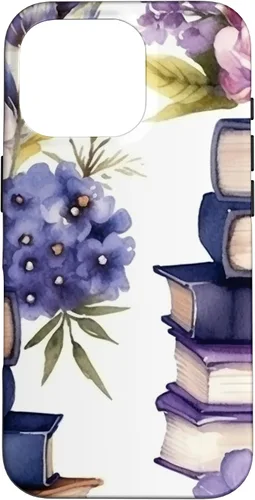 Miniatura 20 de Funda para iPhone 12 Pro Max Book Lover Purple Flower