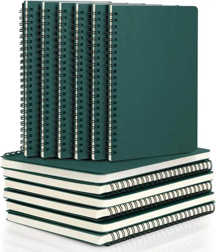 Miniatura 22 de EUSOAR - Cuaderno con espiral rayado, tamaño A5, paquete de 24 de 5.5" x 8.3", 120 páginas, cuaderno universitario con rayas, cuaderno de viaje