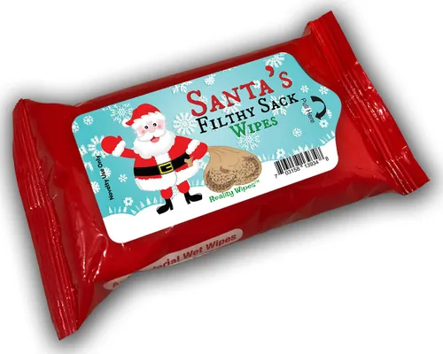 Miniatura 9 de Santa's Filthy Sack Wipes - Toallitas húmedas navideñas para amigos, tamaño de bolsillo, sin alcohol