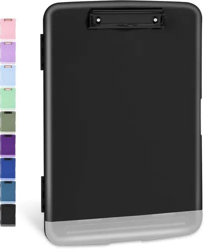 Miniatura 24 de Sooez Portapapeles con almacenamiento, tableros de clip de alta capacidad de 8.5 x 11 pulgadas con almacenamiento, carpeta de portapapeles