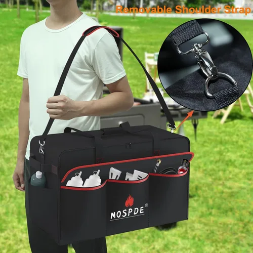 Miniatura 4 de Bolsa de transporte para parrilla mejorada para parrillas Pit Boss 75275, bolsa de transporte portátil para parrilla de gas para parrillas Pit Boss