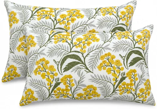 Paquete de 2 almohadas lumbares para patio, 12 x 20 pulgadas, resistentes a la decoloración, impermeables, para exteriores, con interiores, cojines