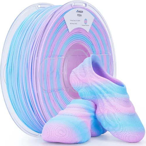 Miniatura 11 de AMOLEN Filamento de impresora 3D de TPU 95A, 0.069 pulgadas que brilla en el verde oscuro, filamento de impresión 3D flexible de TPU suave, alta