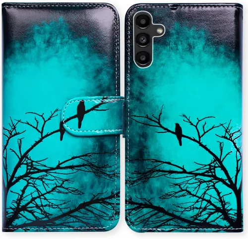 Miniatura 23 de Bcov Funda para Galaxy A13 5G, bonita funda de piel con tapa para teléfono con ranura para tarjetas, soporte para Samsung Galaxy A13 5G 2021 Linda