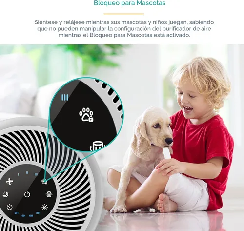 Miniatura 9 de LEVOIT Purificador de aire para mascotas, hogar, habitaciones grandes y dormitorios, modo de sueño HEPA, verificación AHAM, filtro eficiente