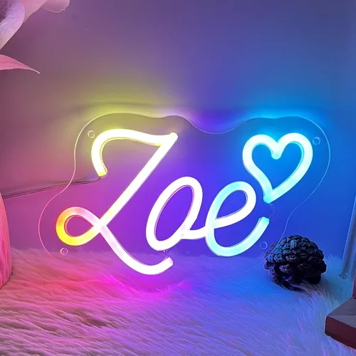 Miniatura 13 de Letrero de neón grande de feliz cumpleaños para decoración de pared, con interruptor regulable, letrero de neón reutilizable de feliz cumpleaños