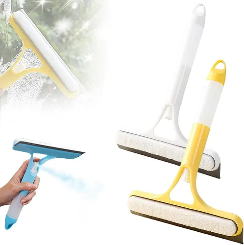 Miniatura 10 de 3 en 1 Rasqueta de Limpieza de Ventanas, Nueva Escobilla de Ventana 2025 con Spray para Vidrio de Ducha, Herramienta Limpiadora de Ventanas Azul