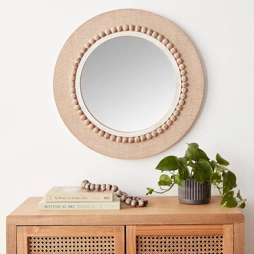 Miniatura 6 de Espejo de pared redondo decorativo de madera