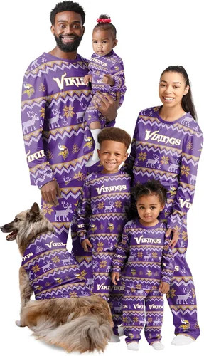 Miniatura 27 de FOCO NFL womens Nfl Team Ugly Pattern Matching Set Family Holiday Pajamas
