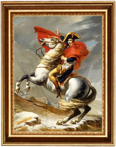 Miniatura 8 de ELITEART - Napoleón cruzando los Alpes por Jacques-Louis David pintura al óleo de reproducción giclée arte de pared impresiones en lienzo Tamaño: 20