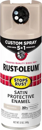 Miniatura 106 de Rust-Oleum 376855 - Pintura en aerosol antióxido personalizada 5 en 1, 12 onzas, color negro mate, (paquete de 1)