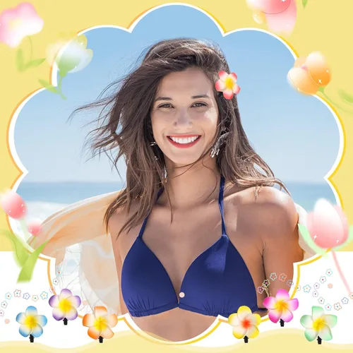 Miniatura 5 de WILLBOND 36 pinzas para el pelo de flores hawaianas, horquillas Frangipani de espuma Plumeria, clips de flores tropicales artificiales para mujeres