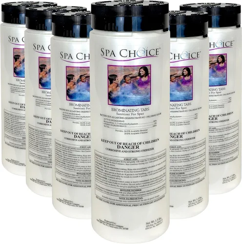 Miniatura 7 de SpaChoice Pestañas de bromación prémium de 1.5 libras para spas, tabletas de bromo para bañera de hidromasaje, fabricado en Estados Unidos