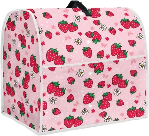 Miniatura 23 de UNICEU Protector de cubierta de batidora de soporte de cocina con estampado retro de mariposa de girasol, con mango superior, cubierta de polvo