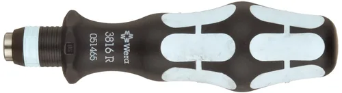 Wera 05051465001 Kraftform 3816 R Destornillador hexagonal de acero inoxidable, mandril de liberación rápida Rapidator, cabeza de 1/4 pulgadas,