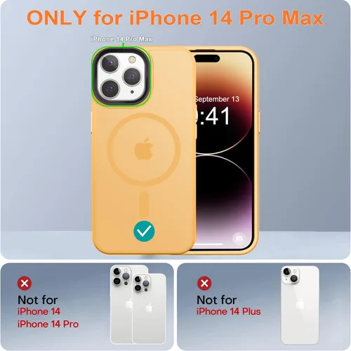 Miniatura 119 de Fuerte magnético para iPhone 11, compatible con Magsafe, [resistente a caídas de 13 pies] Funda trasera translúcida mate con sensación de piel