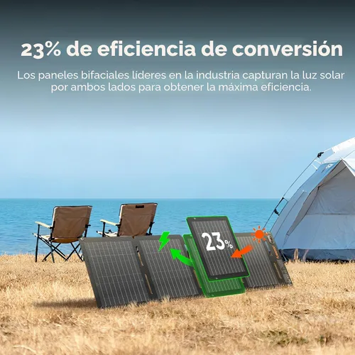 Miniatura 5 de Jackery SolarSaga 40W Air - Panel solar, 23% de eficiencia de conversión, paneles bifaciales PERC de tamaño libro, impermeable IP65, cargador solar