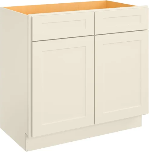 Miniatura 48 de LOVMOR Armarios de base de cocina, armario de almacenamiento aparador, gabinete de entrada con 1 cajón y estante ajustable, 24 pulgadas de ancho x