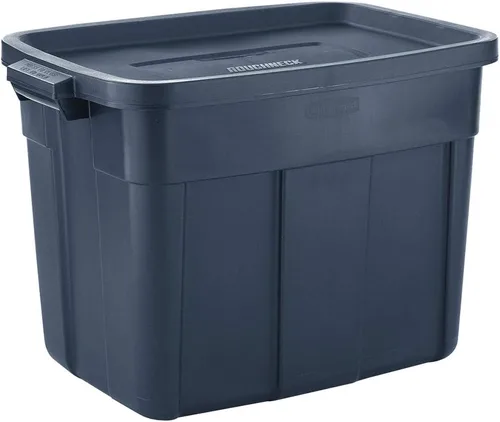 Miniatura 4 de Rubbermaid Roughneck Bolsa de variedad - Hecho en los EE. UU. Color índigo oscuro metálico, resistente contenedor de almacenamiento apilable