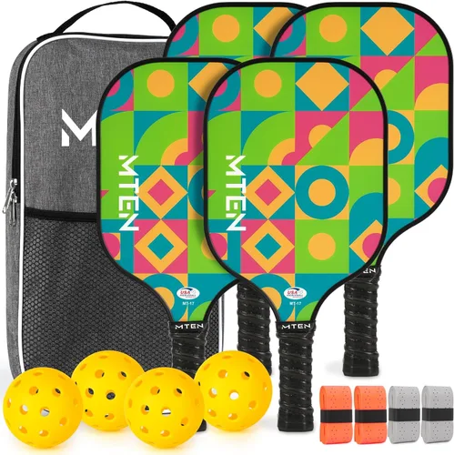 Miniatura 33 de Pickleball Paddles Set of 2 or 4, or Single Paddle – USAPA Approved Fiberglass Surface Pickleball Rackets Set for Men & Women azul (blue*1)