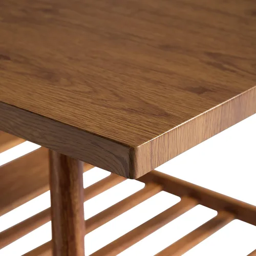 Miniatura 5 de AMNOOL Modern 19.7 Inch Coffee Table Brown Coffee Table Living Room Coffee Table Bedroom Coffee Table Storage Coffee Table Coffee Table Decoration