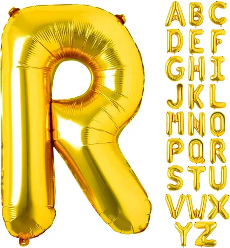 Miniatura 22 de Lovoir Globos dorados grandes de 40 pulgadas con la letra K de gran tamaño, globo de helio de aluminio de Mylar para fiesta de cumpleaños, Letra K