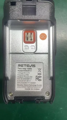 Miniatura 8 de Retevis Walkie Talkies RT17 de largo alcance para adultos, radios recargables de 2 vías con base de cargador USB, radio bidireccional ligera