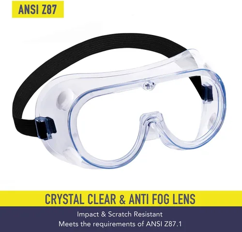 Miniatura 3 de Paquete de 2 gafas de seguridad y 6 pares de protectores laterales para gafas de ojos, gafas de seguridad con lado para protección ocular, perfectas