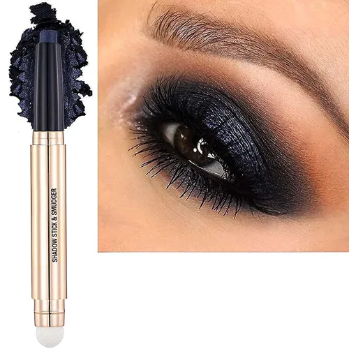 Miniatura 16 de Lápiz delineador de ojos y sombra de ojos verde brillante, lápiz de sombra de ojos cremoso, brillante, suave, hipoalergénico, resistente al agua