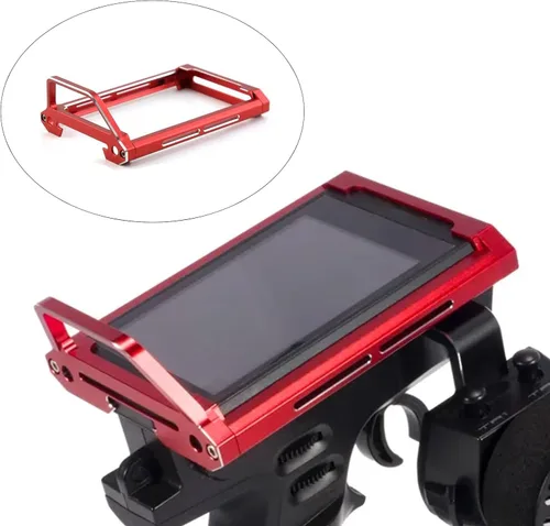 Miniatura 2 de kingsea Marco protector de transmisor de metal, accesorios de receptor de transmisor de automóvil a control remoto, piezas de actualización Rojo