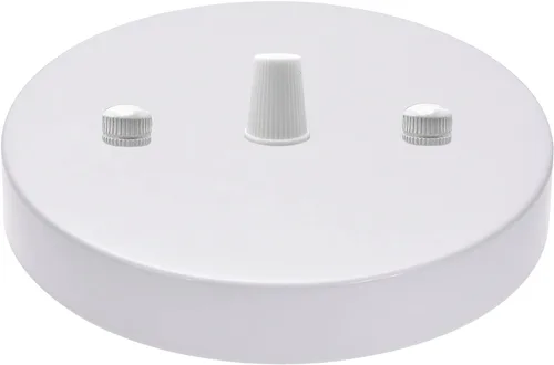 Miniatura 3 de ECUDIS Kit de toldo de luz colgante, placa de cubierta de lámpara de techo de 4.7 pulgadas con accesorios de montaje para candelabro, toldo de Blanco